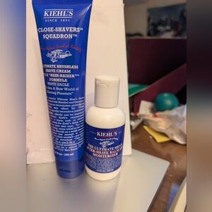 Kiehl's Ultimate Brushless Shave Cream & After-Shave Balm & Moisturizer NEW